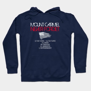 Never Forget Mount Carmel USA Hoodie